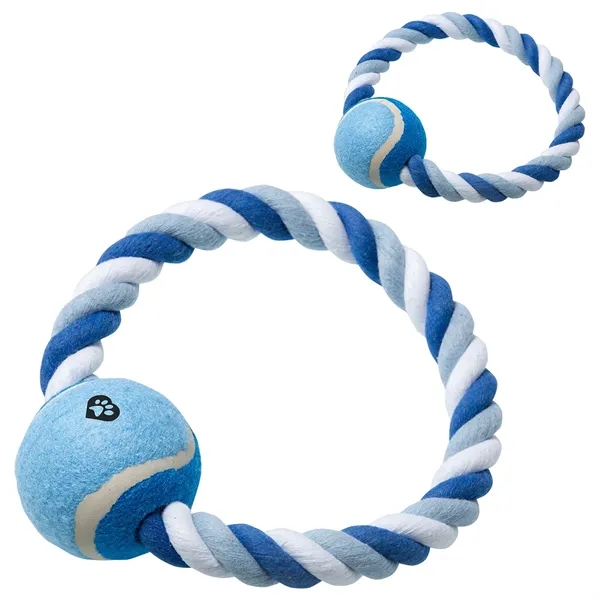 Custom Circlet Rope Ring & Ball Pet Toy