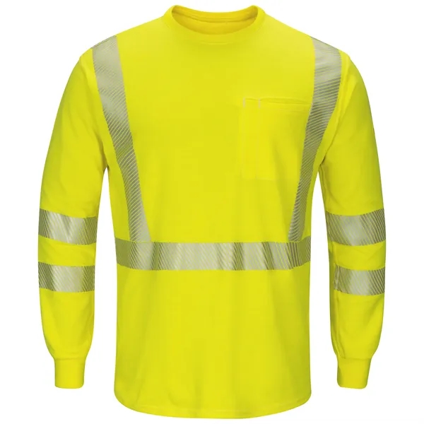 Bulwark® Men's Lightweight FR Hi-Vis Long Sleeve T-Shirt