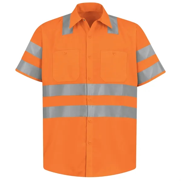 Red Kap® Hi-Vis Short Sleeve Work Shirt - Type R, Class 3