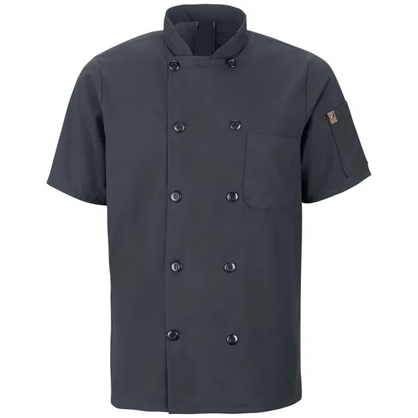 Red Kap® Men's Short Sleeve Chef Coat with OilBlok + MIMIX®
