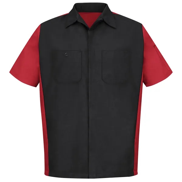 Red Kap® Men's Short Sleeve Two-Tone Crew Shirt