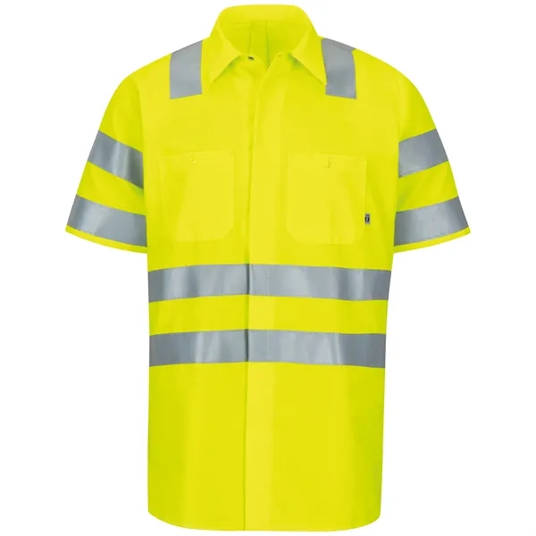 Red Kap® Shortsleeve Hi-Vis Ripstop Work Shirt