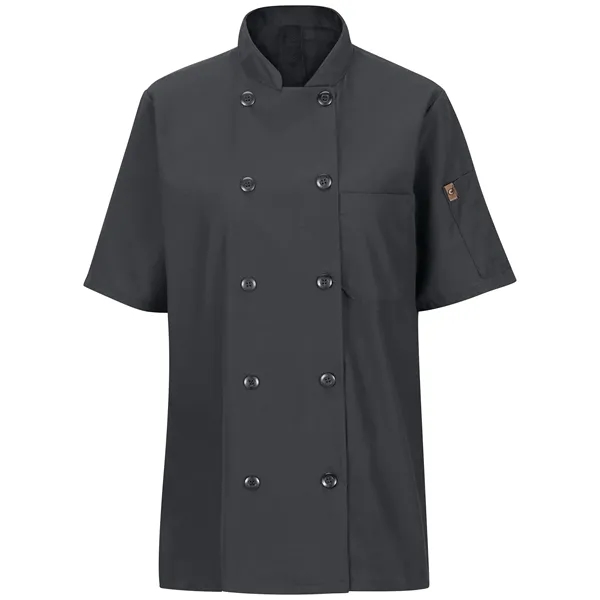 Red Kap® Women's Shortsleeve Chef Coat with OilBlok + MIMIX®