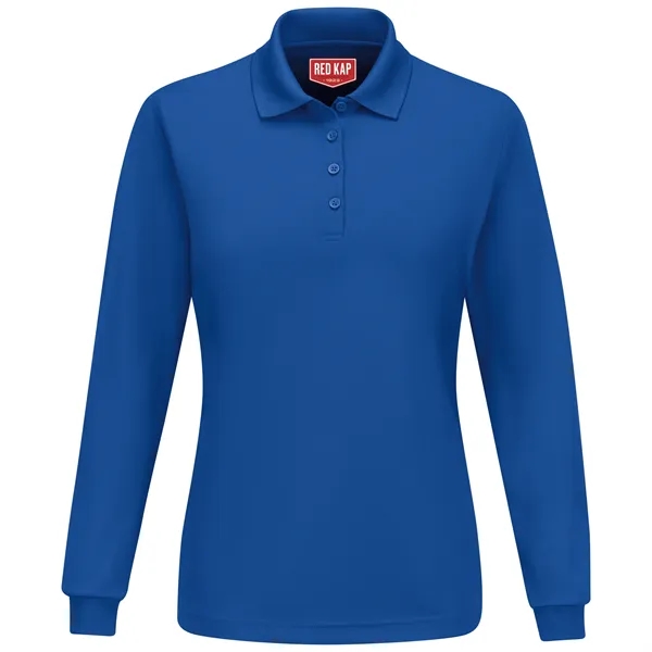Red Kap® Women's Long Sleeve Performance Knit® Polo - Red Kap® Women's Long Sleeve Performance Knit® Polo - Image 2 of 3