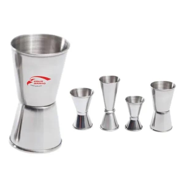 Stainless Steel Double Sided Jigger Bartender Measuring Cup - Stainless Steel Double Sided Jigger Bartender Measuring Cup - Image 0 of 2