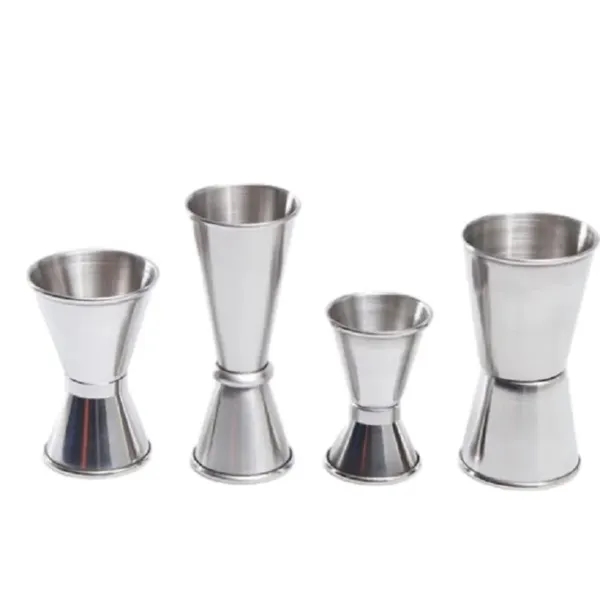 Stainless Steel Double Sided Jigger Bartender Measuring Cup - Stainless Steel Double Sided Jigger Bartender Measuring Cup - Image 2 of 2