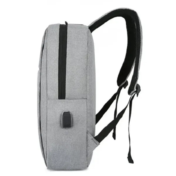 Business Travel Backpack Laptop Bag with USB Charging Port - Business Travel Backpack Laptop Bag with USB Charging Port - Image 3 of 3