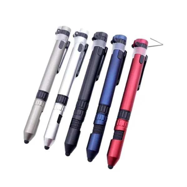 Multifunction 6 in 1 Tactical Pen with Compass - Multifunction 6 in 1 Tactical Pen with Compass - Image 4 of 4