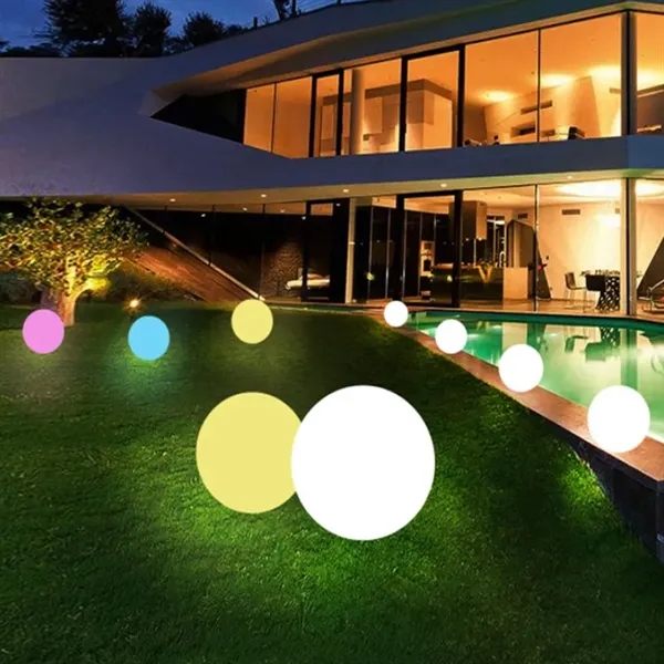 8" PVC Inflatable Floating LED Beach Ball w/16 Colors - 8" PVC Inflatable Floating LED Beach Ball w/16 Colors - Image 3 of 3