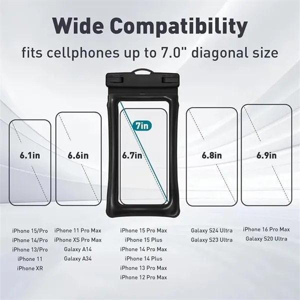 Waterproof Phone Holder Pouch Floatable Cellphone Dry Bag - Waterproof Phone Holder Pouch Floatable Cellphone Dry Bag - Image 3 of 4
