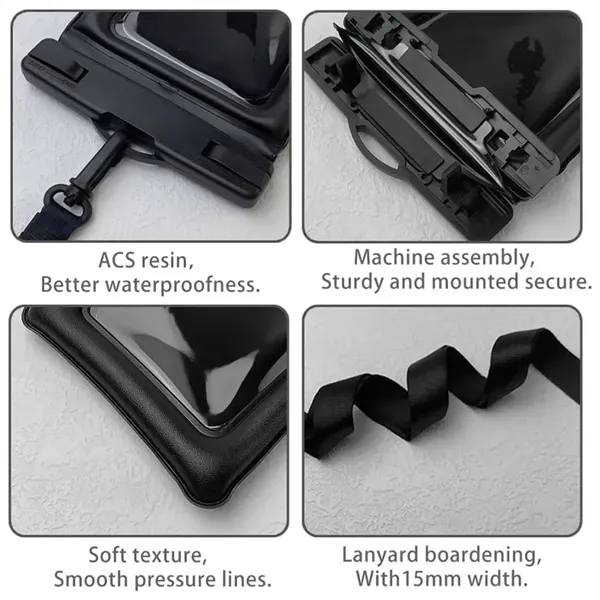 Waterproof Phone Holder Pouch Floatable Cellphone Dry Bag - Waterproof Phone Holder Pouch Floatable Cellphone Dry Bag - Image 4 of 4