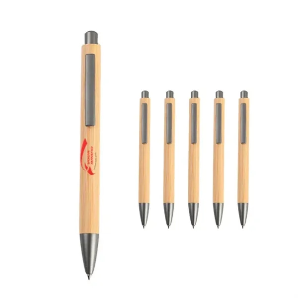Promotional Business Hotel Gift Eco Bamboo Click Pen - Promotional Business Hotel Gift Eco Bamboo Click Pen - Image 0 of 2