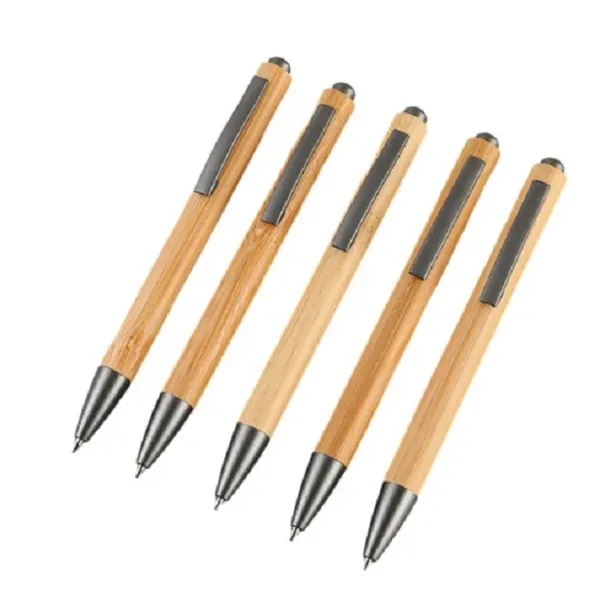 Promotional Business Hotel Gift Eco Bamboo Click Pen - Promotional Business Hotel Gift Eco Bamboo Click Pen - Image 2 of 2
