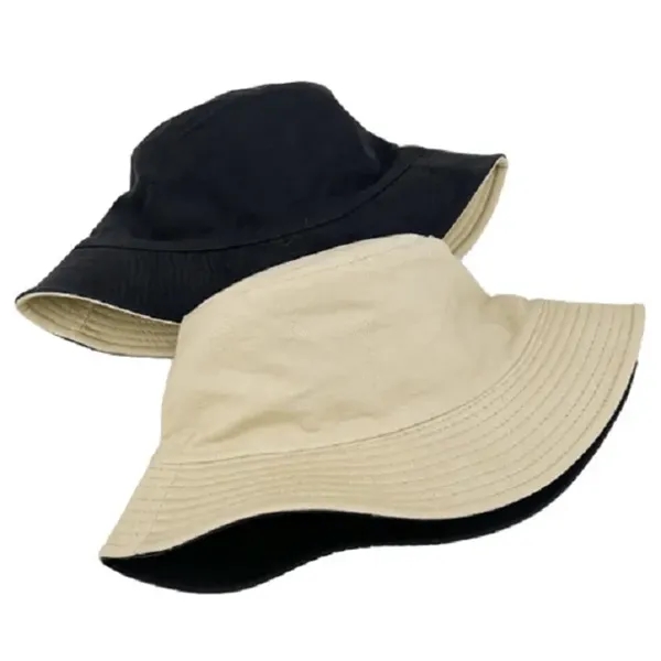 Unisex Cotton Bucket Hat Fisherman Cotton Hat Outdoor Cap - Unisex Cotton Bucket Hat Fisherman Cotton Hat Outdoor Cap - Image 3 of 3