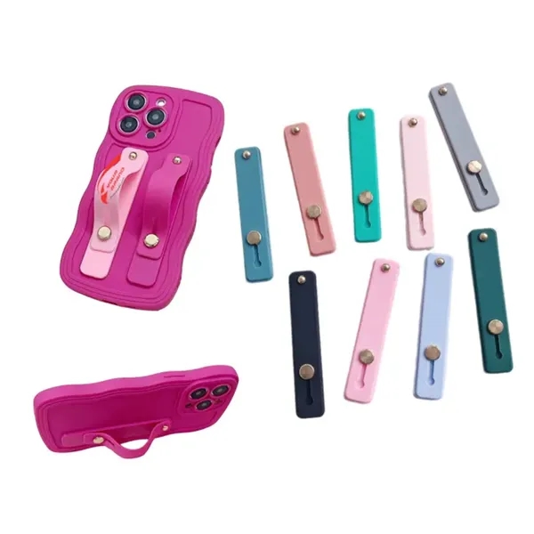 Adjustable Foldable Phone Stand Grip Holder Finger Strap - Adjustable Foldable Phone Stand Grip Holder Finger Strap - Image 0 of 2