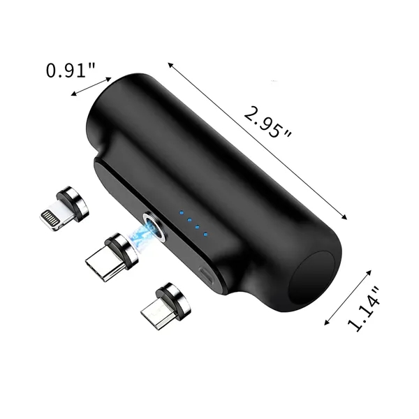 Mini Portable 3-In-1 Magnetic Power Bank - Mini Portable 3-In-1 Magnetic Power Bank - Image 1 of 1