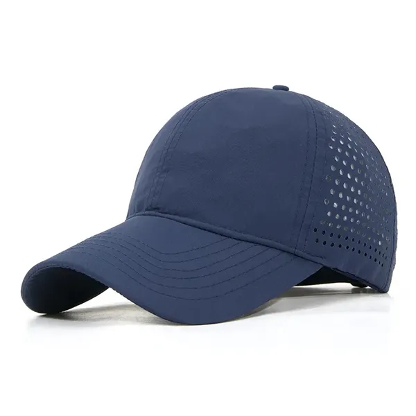 Quick Dry Sports Cap Athletic Mesh Adjustable Plain Hat - Quick Dry Sports Cap Athletic Mesh Adjustable Plain Hat - Image 5 of 9