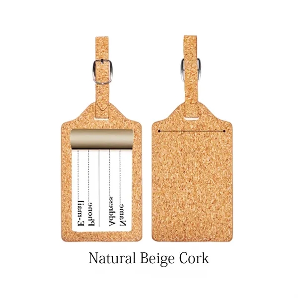 Natural Cork Luggage Tag - Natural Cork Luggage Tag - Image 9 of 11