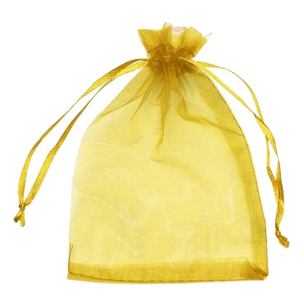 6.29 X 8.66 Inch Organza Candy Drawstring Bag - 6.29 X 8.66 Inch Organza Candy Drawstring Bag - Image 2 of 9