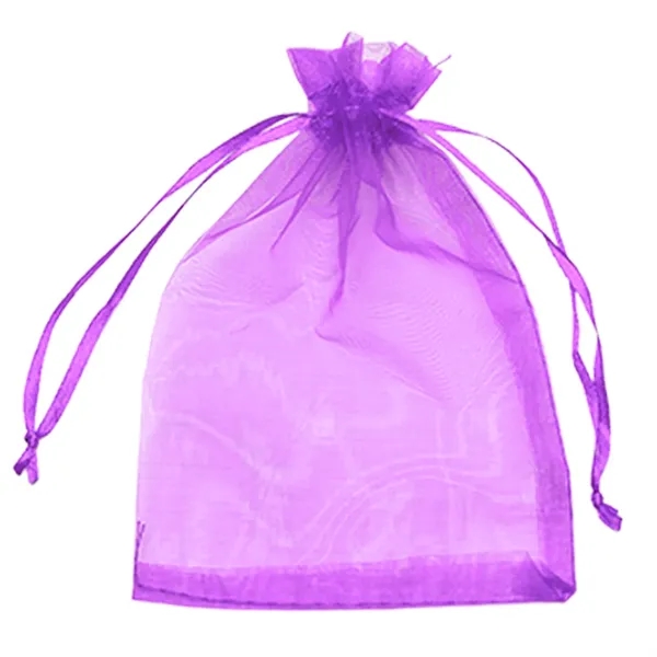6.29 X 8.66 Inch Organza Candy Drawstring Bag - 6.29 X 8.66 Inch Organza Candy Drawstring Bag - Image 4 of 9