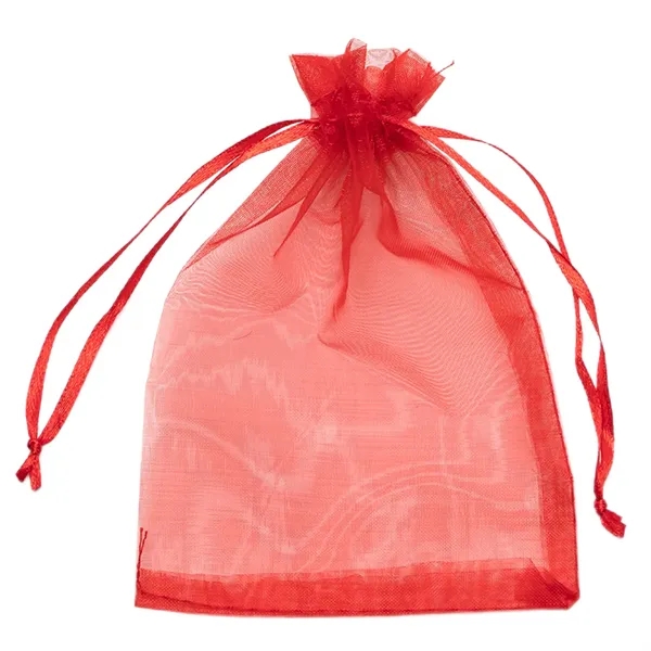 6.29 X 8.66 Inch Organza Candy Drawstring Bag - 6.29 X 8.66 Inch Organza Candy Drawstring Bag - Image 6 of 9