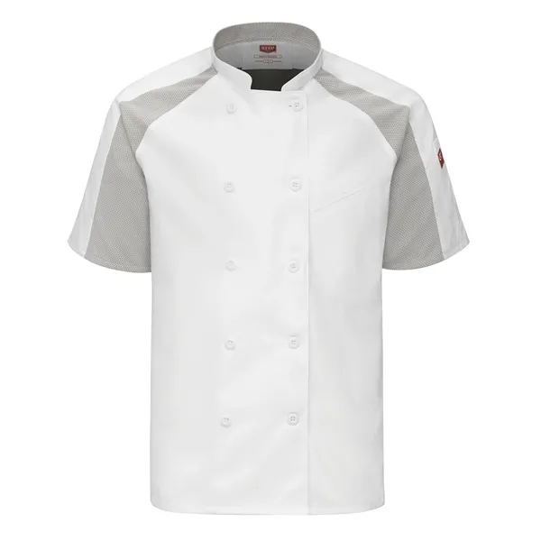 Red Kap® Men's Airflow Raglan Chef Coat with OilBlok