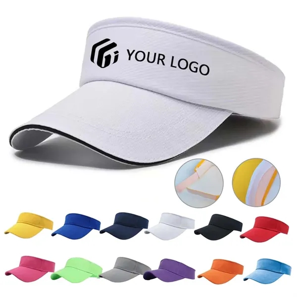 Adjustable empty top men women sport cap sun visor hat - Adjustable empty top men women sport cap sun visor hat - Image 0 of 4