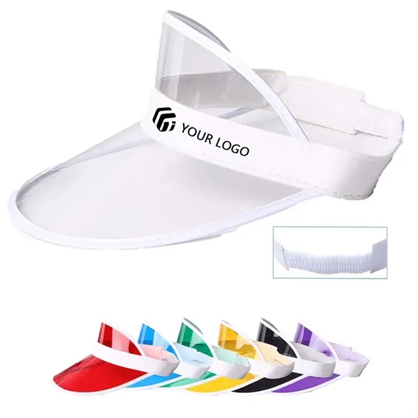 Retro Clear Colorful Tourist Beach Tennis Golf Sun Visor Hat - Retro Clear Colorful Tourist Beach Tennis Golf Sun Visor Hat - Image 0 of 4