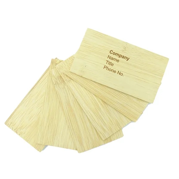 Eco Bamboo Business Card - Eco Bamboo Business Card - Image 0 of 3