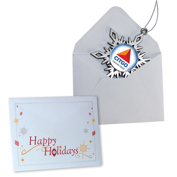 White Snowflake Christmas Holiday Ornament - White Snowflake Christmas Holiday Ornament - Image 2 of 2