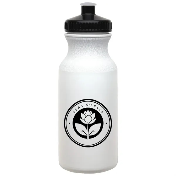 20 oz. White Economy Bike/ Fitness Bottle - MADE IN USA - 20 oz. White Economy Bike/ Fitness Bottle - MADE IN USA - Image 1 of 6