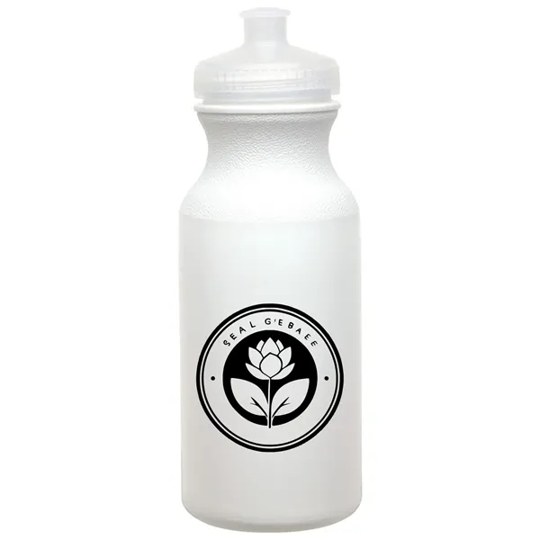 20 oz. White Economy Bike/ Fitness Bottle - MADE IN USA - 20 oz. White Economy Bike/ Fitness Bottle - MADE IN USA - Image 2 of 6