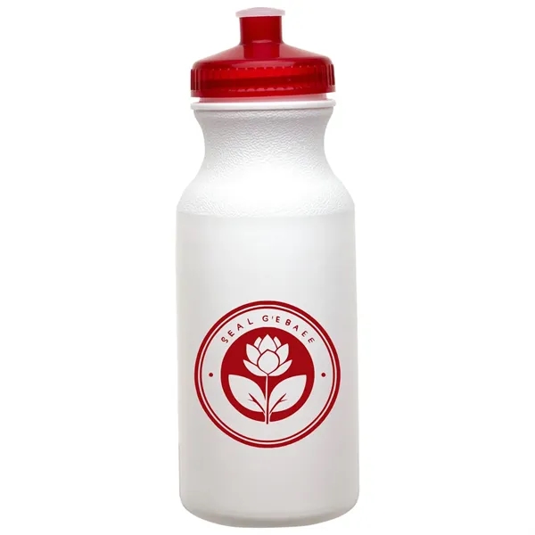 20 oz. White Economy Bike/ Fitness Bottle - MADE IN USA - 20 oz. White Economy Bike/ Fitness Bottle - MADE IN USA - Image 6 of 6