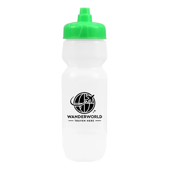 24 oz. Quencher White Bottle with Color Lids - MADE IN USA - 24 oz. Quencher White Bottle with Color Lids - MADE IN USA - Image 2 of 5