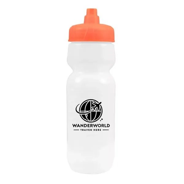 24 oz. Quencher White Bottle with Color Lids - MADE IN USA - 24 oz. Quencher White Bottle with Color Lids - MADE IN USA - Image 3 of 5