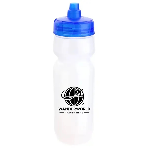 24 oz. Quencher White Bottle with Color Lids - MADE IN USA - 24 oz. Quencher White Bottle with Color Lids - MADE IN USA - Image 4 of 5