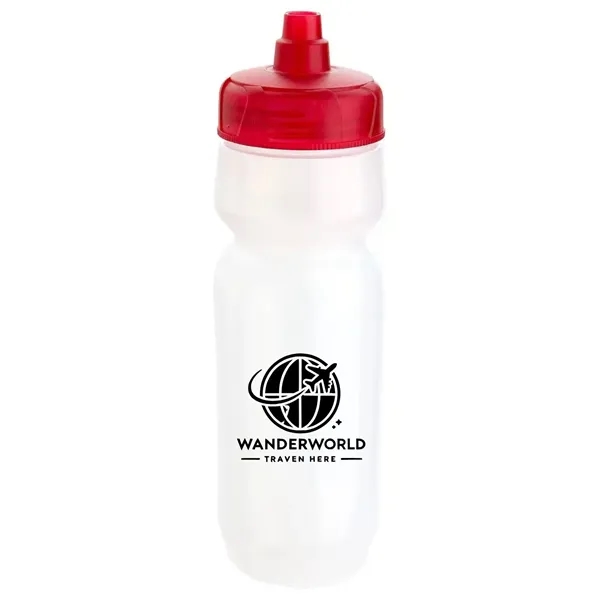 24 oz. Quencher White Bottle with Color Lids - MADE IN USA - 24 oz. Quencher White Bottle with Color Lids - MADE IN USA - Image 5 of 5