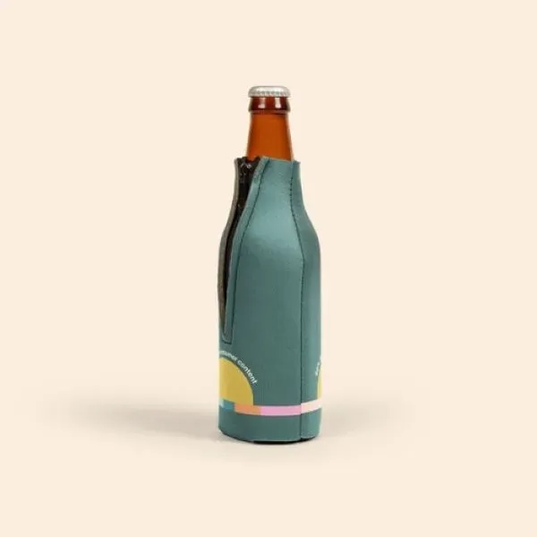 ECO ZIPPERED BOTTLE COOLIE 4CP™ - ECO ZIPPERED BOTTLE COOLIE 4CP™ - Image 2 of 4