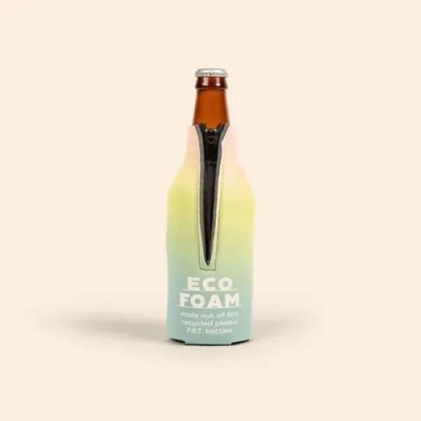 ECO ZIPPERED BOTTLE COOLIE 4CP™ - ECO ZIPPERED BOTTLE COOLIE 4CP™ - Image 3 of 4