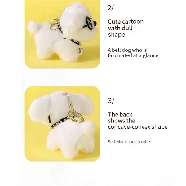 Cute Mini Dog Plush Keychain Fashion Accessories - Cute Mini Dog Plush Keychain Fashion Accessories - Image 6 of 6