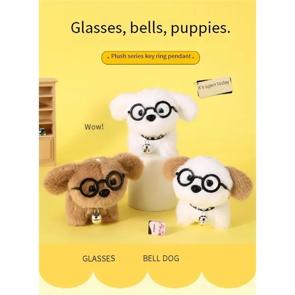 Cute Mini Dog Plush Keychain Fashion Accessories - Cute Mini Dog Plush Keychain Fashion Accessories - Image 4 of 6