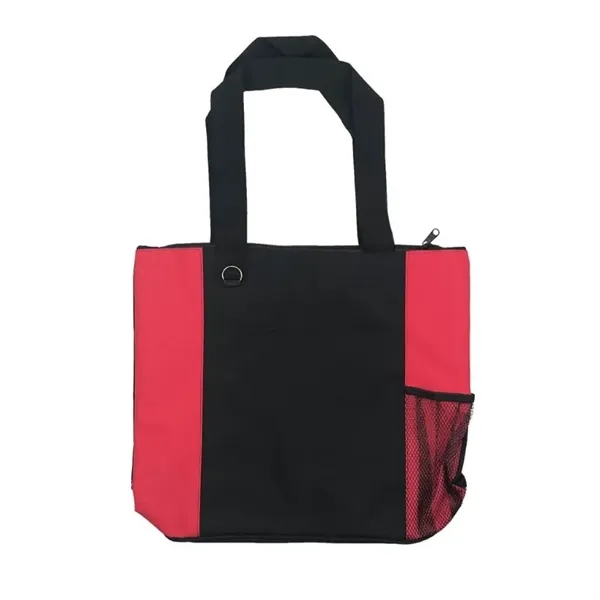 Nylon Shopping Tote with Zip Closure - Nylon Shopping Tote with Zip Closure - Image 2 of 4