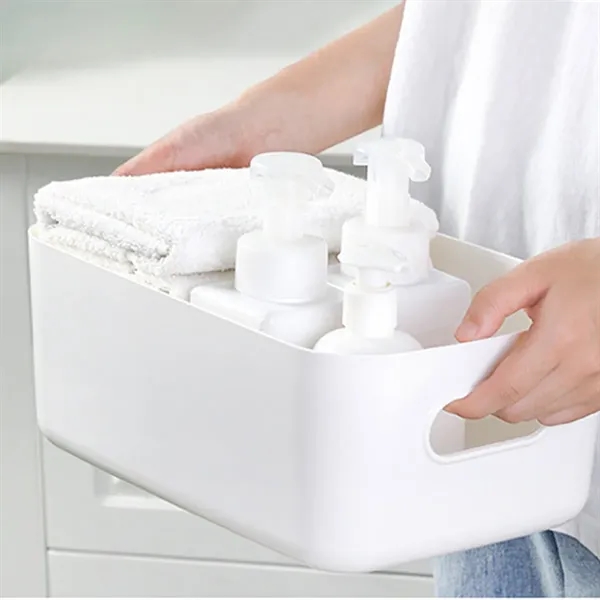 Storage Box Desktop Cosmetics Sundries Plastic Basket - Storage Box Desktop Cosmetics Sundries Plastic Basket - Image 1 of 7