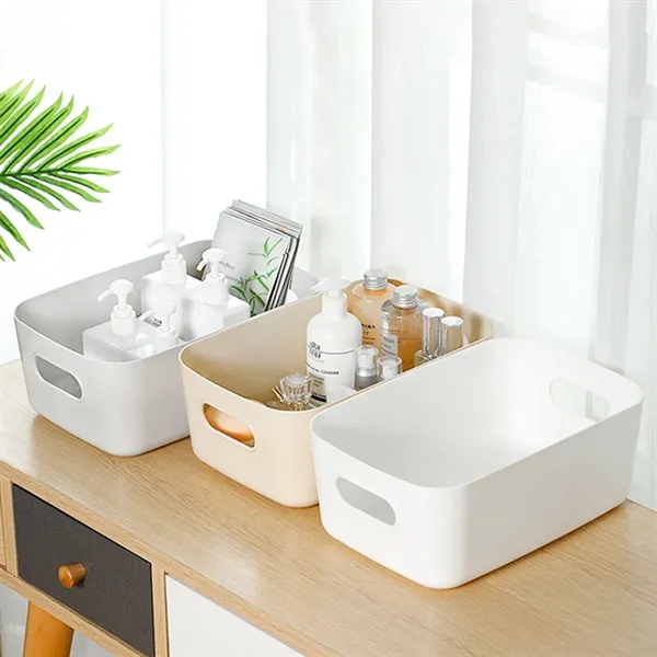 Storage Box Desktop Cosmetics Sundries Plastic Basket - Storage Box Desktop Cosmetics Sundries Plastic Basket - Image 2 of 7
