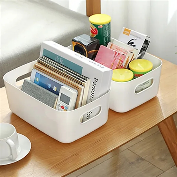 Storage Box Desktop Cosmetics Sundries Plastic Basket - Storage Box Desktop Cosmetics Sundries Plastic Basket - Image 3 of 7