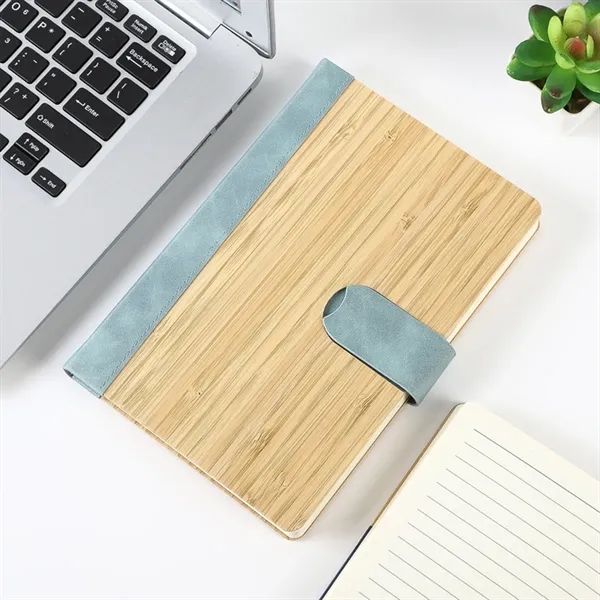 Bamboo Surface Magnetic Buckle Business Notebook - Bamboo Surface Magnetic Buckle Business Notebook - Image 9 of 9
