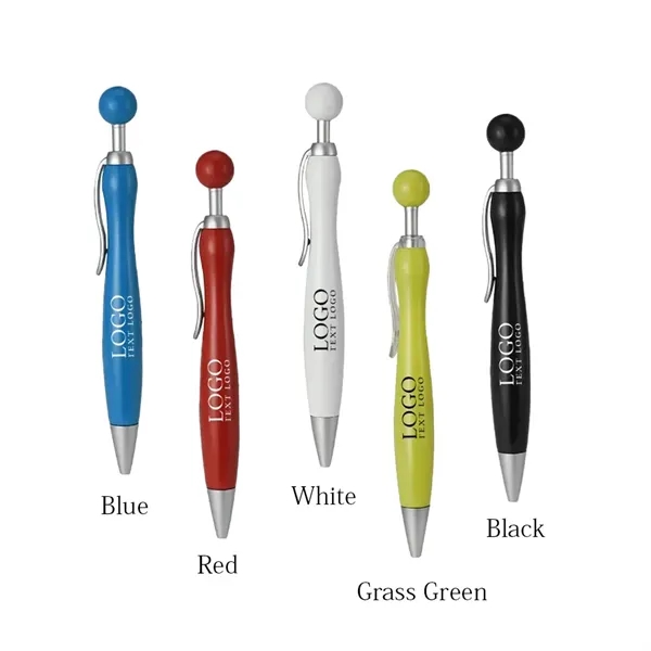 Spherical Pad Print Logo Ballpoint Pen - Spherical Pad Print Logo Ballpoint Pen - Image 1 of 8