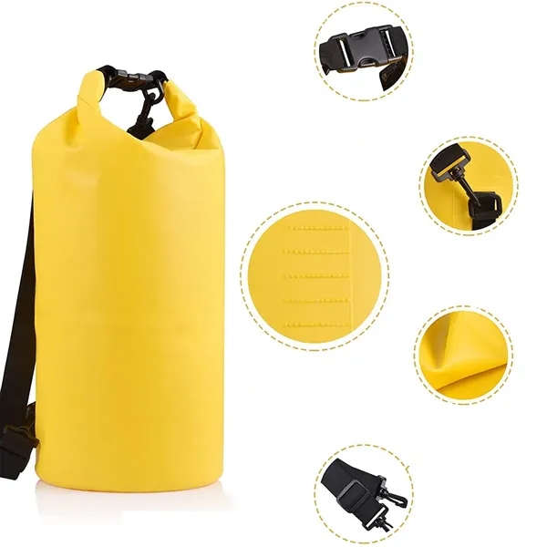 20L Outdoor Waterproof Bag For Beach Rafting And Swimming - 20L Outdoor Waterproof Bag For Beach Rafting And Swimming - Image 3 of 11