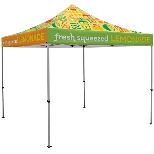 10' Deluxe Tent Kit with Vented Canopy Full-Bleed Dyesub - 10' Deluxe Tent Kit with Vented Canopy Full-Bleed Dyesub - Image 0 of 1