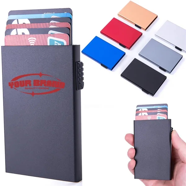 Automatic Pop-Up Business Card Holder Anti-Theft RFID - Automatic Pop-Up Business Card Holder Anti-Theft RFID - Image 0 of 7